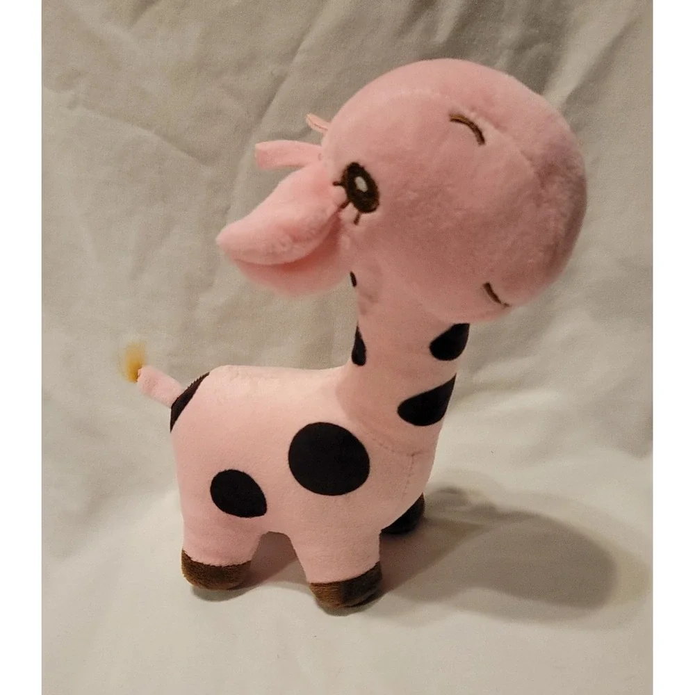 BABY GIRAFFE Pink w/Polka Dots 9
